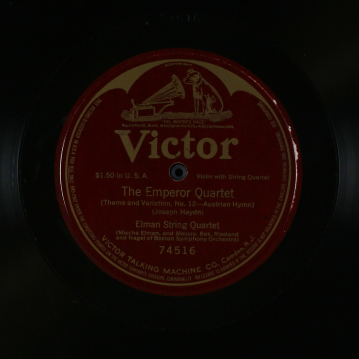 Victor 74516 (Red Seal 12-in. single-faced) - Discography of 